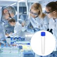 thumbnail image 6 of Uxcell 10mL Plastic Test Tubes, 20 Pack Frozen Test Tube Vial Container Storage Screw Cap, Blue Clear, 6 of 6