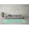 thumbnail image 3 of Ahgly Company Indoor Square Persian Light Blue Traditional Area Rugs, 6' Square, 3 of 4