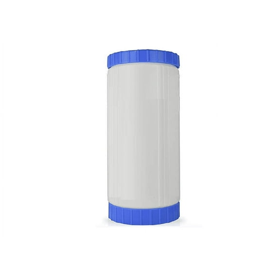 4.5" x 10" Whole House Big Blue Refillable Water Filter Cartridge - GAC Catalytic Carbon   Birm   KDF 85: Removes Iron, Manganese, Hydrogen Sulfide - Rotten Egg Smell