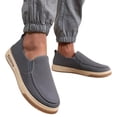 thumbnail image 3 of Xiaoxatg Men's Casual Shoes Summer Lazy Linen Footwear for Students Ideal for Relaxing and Adventurous Outings Stylish Board Shoes for Everyday Use 8 Grey, 3 of 9