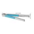 thumbnail image 2 of IDEANATEGRATE 3Ud Pinzas Para Comida De Acero Inoxidable Azul Para Cocina Con Mango Ergonómico Antideslizante, 2 of 7