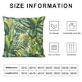 thumbnail image 5 of QZHH Tropical Palm Leaves Throw Pillow Cover Banana Jungle Leaf Floral Pattern Fabric for Couch Bed Sofa Car Waist Cushion Cover Pillow Case, 5 of 5