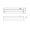 thumbnail image 2 of NICOR Lighting 30-Inch Low-Profile Dimmable Xenon Under Cabinet Light Fixture, White (10353WH), 2 of 2