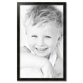 thumbnail image 2 of ArtToFrames 27" x 45" Honors Black with Silver Picture Frame, 27x45 inch Black Wood Poster Frame (WOM-5157),  Pack, 2 of 7
