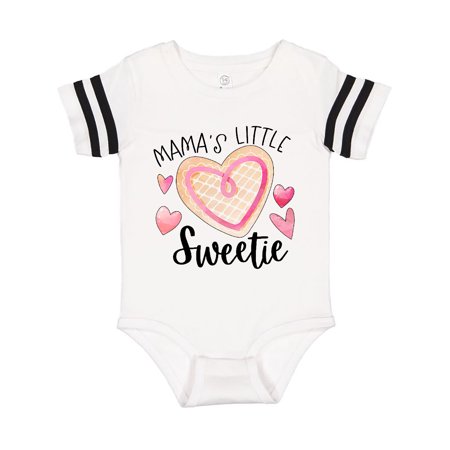 

Inktastic Mama s Little Sweetie with Pink Heart Cookie Gift Baby Boy or Baby Girl Bodysuit