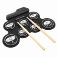 thumbnail image 5 of Electronic Drum Digital Usb 7 Pads Roll Up Drum Set Silic Electric Drum Pad Kit With Drumstick Foot Pedal Percuss, 5 of 5