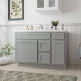 thumbnail image 2 of 48 in. W x 21 in. D x 32.5 in. H Bath Vanity Cabinet without Top in Gray, 2 of 5