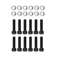 thumbnail image 3 of Kit d'Espacements d'Axe Noirs Accessoires 6061 T6 Alliage d'Aluminium Compatible avec S2000/AP1/AP2/F20 2000-2009, 3 of 7