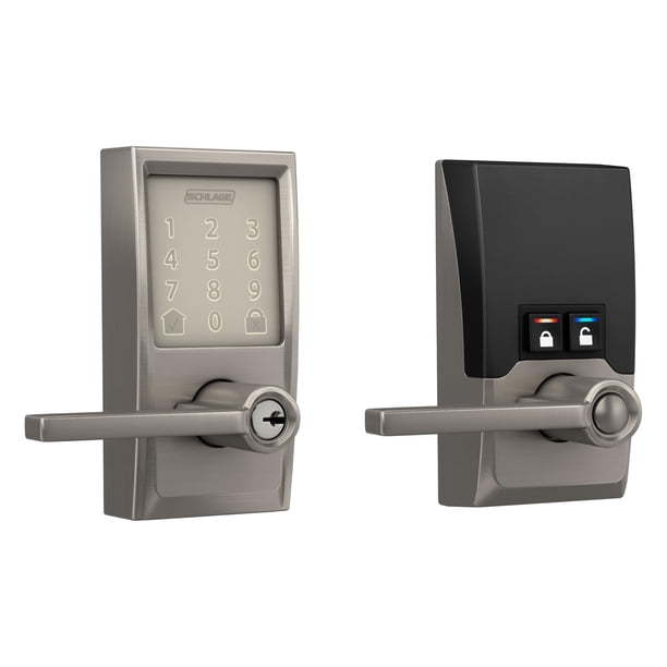 Cerradura de puerta inteligente Schlage Encode Century WiFi níquel satinado