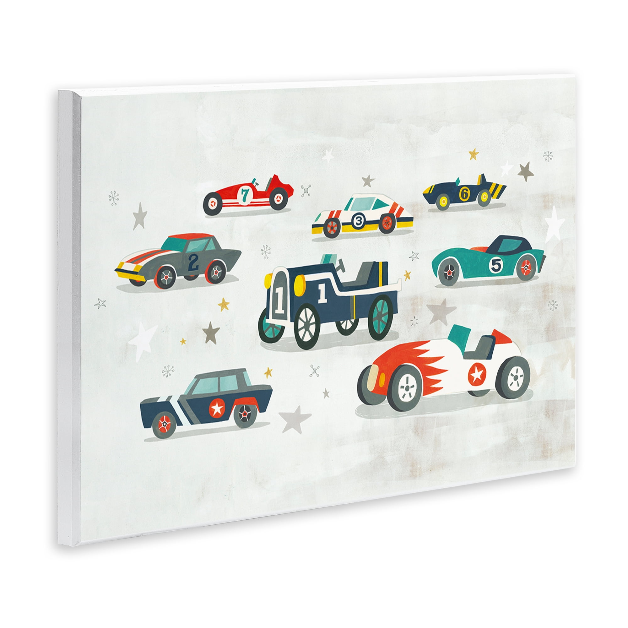 Stupell Industries Various Vintage Race Cars Transportation Painting Unframed Art Print Wall Art, 19 x 13