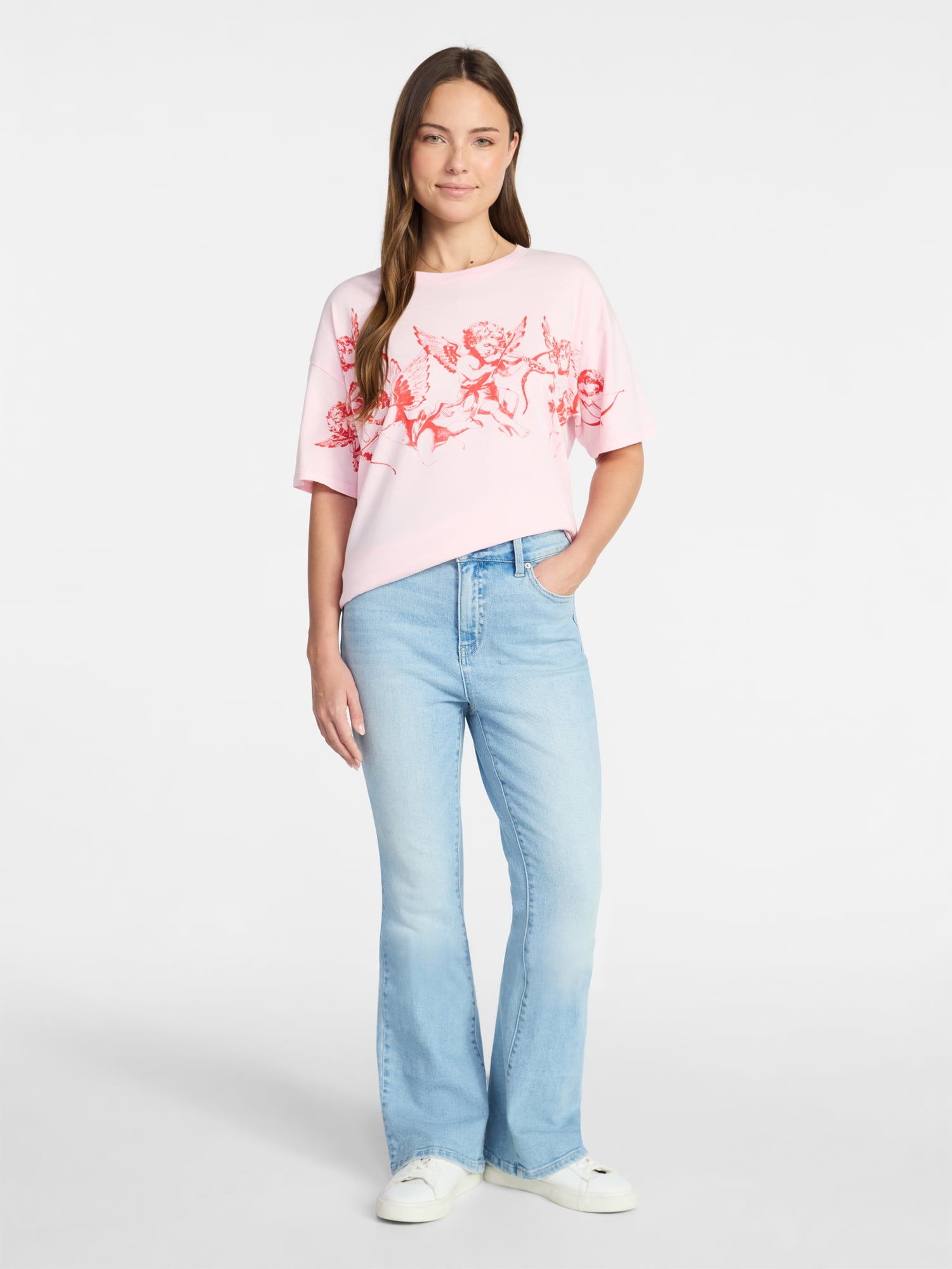 Valentine's Day Women's Cupid Cluster Graphic Tee from Way to Celebrate, Sizes S-XXXL