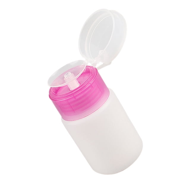 Empty Clear Pump Dispenser Bottle Portable 60ml Empty Bottle Nail Polish Remover Container Cleaner Container Plastic Empty Bottle