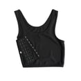 thumbnail image 3 of Minnieouse Mujer Chaleco Chalecos Camiseta sin mangas Transpirable Deporte Ejercicio Camisetas sin mangas Prendas para la parte del cuerpo Negro S Minnieouse FS11407-05, 3 of 6