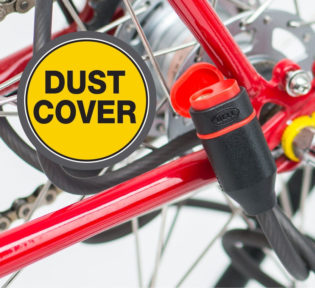 Bell Sports Ballistic 410 Key Cable Lock, 6 ft braided steel cable