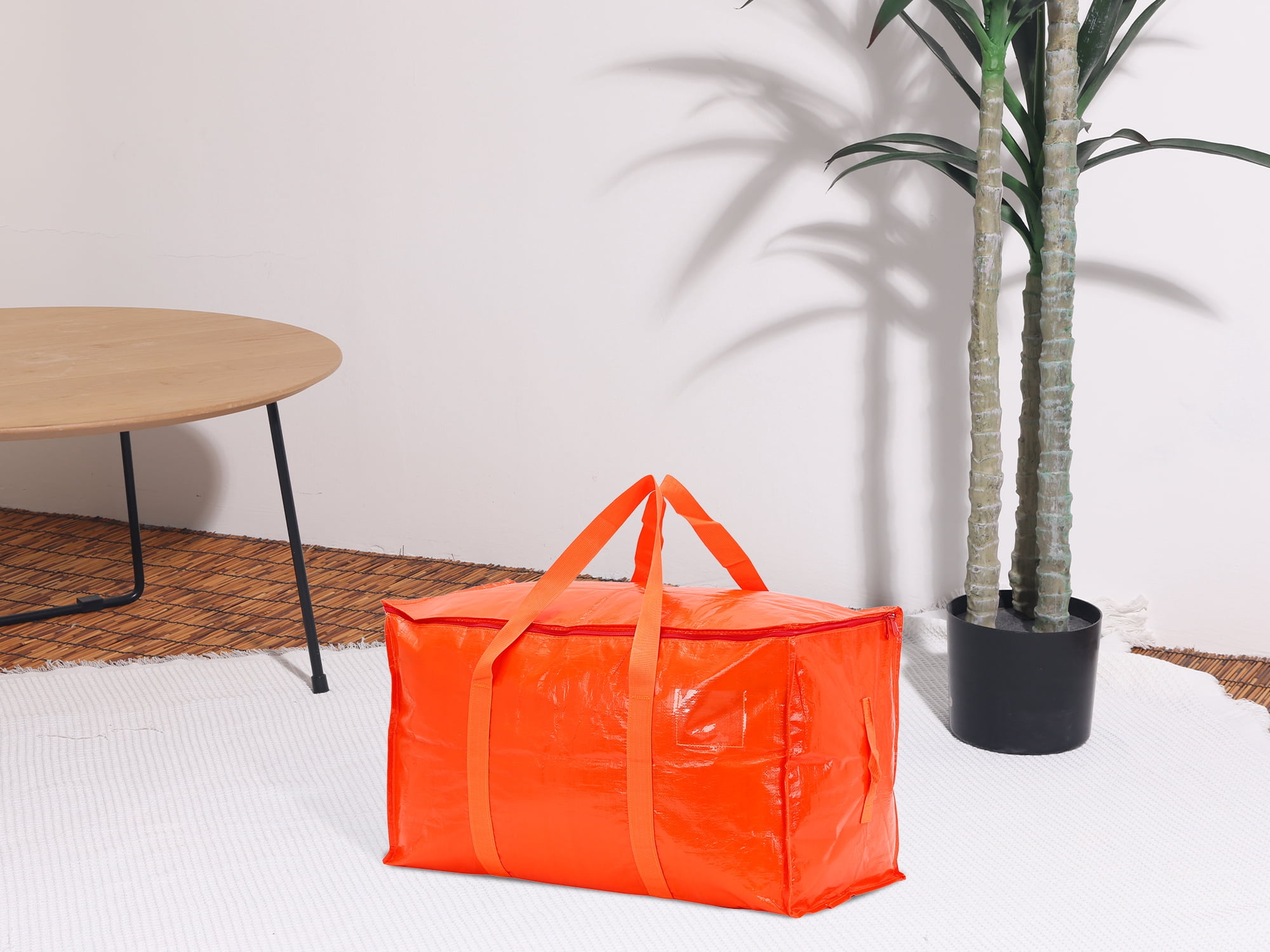Unique Bargains 1 Pack Clothes Storage Bags Moving Bags Orange 27*14*15in
