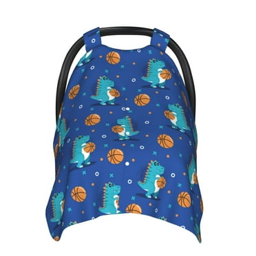 Nursing Cover for Breastfeeding Dinosaur basketball Soft Infant Car Seat Cover Baby, Breathable Stroller Cover