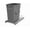 Metallic Silver, variant on Pullout Trash Can for Kitchen Cabinets 35 Qt Garbage Waste Recycling Bin w/ Full Extension Slide, Metallic Silver, RV-12KD-17C S