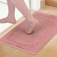 thumbnail image 2 of Unique Bargains Cotton Absorbent Floor Mats Quick Dry Towel Pink, 2 of 7
