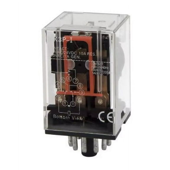 MK3P-I Omron Relay 11Pin Coil 24VDC 10A With Socket Base 7A 250V