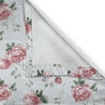thumbnail image 6 of Ambesonne Romantic Valance & Curtain, Spring Flowers Roses, 55"x30", Almond Green Pale Pink, 6 of 6