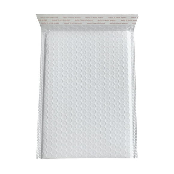 Enveloppes à Bulles Imperméables pour Envois, Enveloppes Rembourrées en Poly Blanc, Auto-Scellantes, Sacs d'Emballage Rembourrés 5.1X7.1 Pouces Ou 7.1X9.1 Pouces