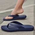 thumbnail image 5 of Miqool Flip Flops for Women & Men with Arch Support, Non-Slip Comfortable Lightweight Cushioned Walking Flat Thong Sandals Slip On Beach Pool Slides for Summer Indoor Outdoor, 5 of 9