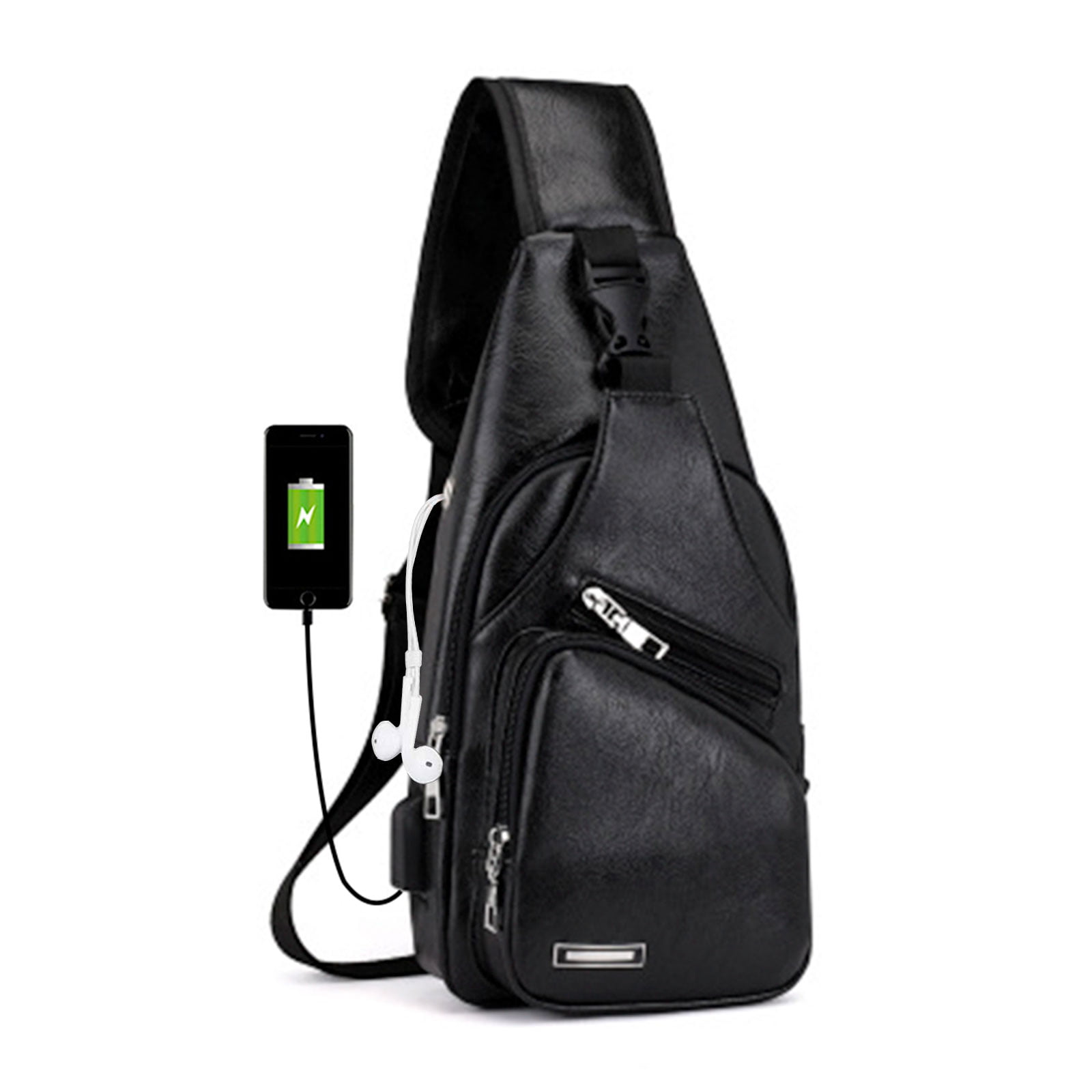 EEEkit - EEEkit Sling Backpack Anti-Theft Leather Bag One Strap Crossbody Shoulder for Travel ...