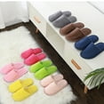 thumbnail image 6 of Dytern Winter,Non-slip Slipper Warm Cotton Slippers Plush Floor Shoes Winter Indoor Slippers for Man Woman (Dark Blue 44-45 Yard 9US,8UK，42.5EU,10.611Inch), 6 of 10