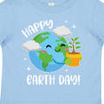 thumbnail image 4 of Inktastic Happy Earth Day Cute Smiling Planet Earth with Tree Boys or Girls Toddler T-Shirt, 4 of 5