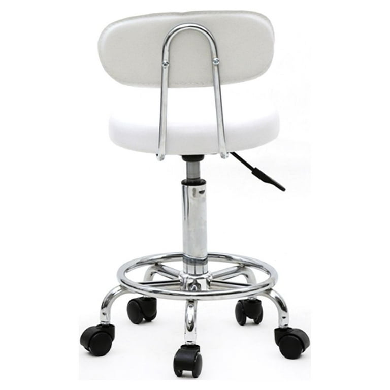 Shop for CoVibrant Well Cushioned Adjustable Rolling Stool with Wheels Back Foot  Rest for Office Desk Home Kitchen Massage Medical Lab Salon Artist at  Wholesale Price on