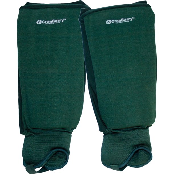 CranBarry Adult Deluxe Field Hockey Shin Guards Forest Green
