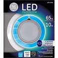 thumbnail image 3 of ge lighting 22237 led 10-watt 700-lumen dimmable 4-inch recessed rs6 indoor flood downlight with medium base and trim ring, 3 of 3