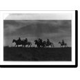 thumbnail image 2 of Historic Framed Print, [Indian scouts on horseback passing under cover of night], 17-7/8" x 21-7/8", 2 of 9