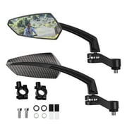 Addmotor Bike Biking Mirror Handlebar Mount, Rotatable Bicycle Rear View Glass Mirror, Wide Angle Safety Mirror 360° Rotation for Mountain Road Bike