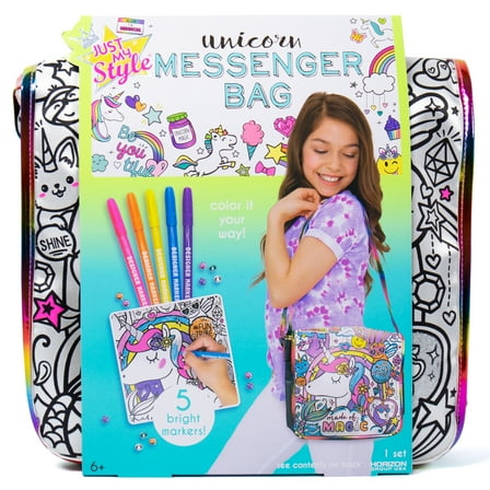 Just My Style Unicorn Messenger Bag, Boys and Girls, Child, Ages 6 