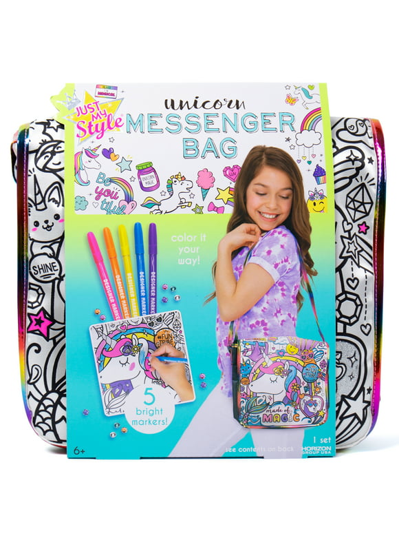 Just My Style Unicorn Messenger Bag, Boys and Girls, Child, Ages 6+