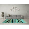thumbnail image 3 of Ahgly Company Indoor Rectangle Southwestern Light Blue Country Area Rugs, 7' x 10', 3 of 4