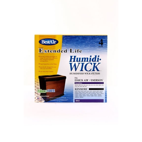 BestAir ES12 Kenmore 14911 / Emerson HDC-12 Replacement Wick Filter - 8 Filters