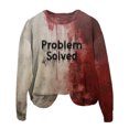 thumbnail image 2 of Joernso Unisex Hoodie Bloodstain Print Halloween Haunted House Cosplay Top Drawstring Hooded Pocket Long Sleeves Loose Hoodie, 2 of 8