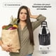 thumbnail image 4 of Carrito Plegable Multifuncional Queen Sense Ideal Para Mandado Supermercado Con Bolsa De Lona Color Negro, 4 of 6