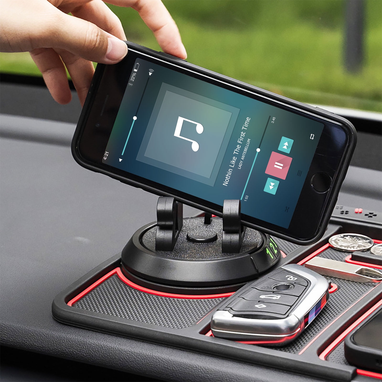 Grafken Non-Slip Phone Pad für 4-in-1-Autos, Belgium