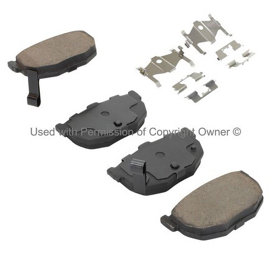 Mpa Electrical 1003-0323C Quality Built Black Series Ceramic Brake Pads W/