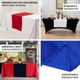thumbnail image 5 of Efavormart Navy Blue Premium Scuba Polyester Wide Table Runner, Wrinkle Free Trade Show Table Runner - 36"x72", 5 of 9