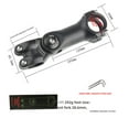 thumbnail image 1 of Adjustable Height Mountain Bike Stem Riser - Aluminum Alloy Short Handlebar Extender for 25.4-120mm, Lightweight, Easy Installation, Versatile for Trail/City Riding, with Bubble Bag & Tools Included, 1 of 6