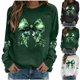 thumbnail image 1 of RKSTN Women's St Patrick's Day Sweatshirt Plus Size Crewneck Irish Gift St Patricks Luckys Shamrocks Graphic Print Hoodless Sweatshirts Top Womens Casual Round Neck Loose Fits Long Sleeve T Shirts, 1 of 5