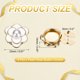 thumbnail image 2 of Uxcell 6Pcs Cubiertas de Botón, 0.91 Pulgadas Gemelos de Perla Rosa Aleación Botones Desmontables Clips Flor Clip-On Sujetadores Decorativos para Camisas de Vestir Blusas Trajes Tuxedos, Blanco-Dorado, 2 of 6