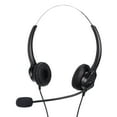 thumbnail image 3 of Auriculares De Teléfono Con Cable, Auriculares De Teléfono Binaurales Manos Libres Ajustable RJ9 Cabeza De Cristal Con Micrófono Flexible Para Empleados De Centros De Llamadas, 3 of 7