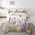 thumbnail image 2 of YST Purple Lavender Bedding Set, Spring Watercolor Flowers, Garden Style, King, 2 of 6