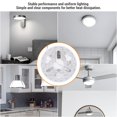 thumbnail image 4 of Luz LED Para Ventilador De Techo, 3000K 4200K 6500K Brillo Ajustable Disipación De Calor Kit De Adaptación De Luz LED De 5,3 Pulgadas 95 A 265V Para Interiores, 4 of 7