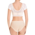 thumbnail image 6 of Tanghaowl Tank Tops for Women, Women's Solid Mesh Underarm Sweat Pad Vest Quick Drying Breathable Short Sleeved Absorbing Tank White S, 6 of 7